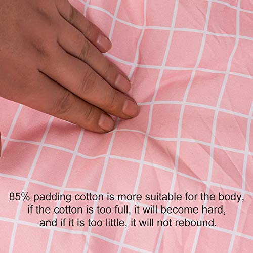 Hesiry Dog Cat Marshmallow Donut Bed,Washable /Antianxiety/ Okayseason Dog Bed ,Non-Slip Waterproof Bottom(Pink Medium)