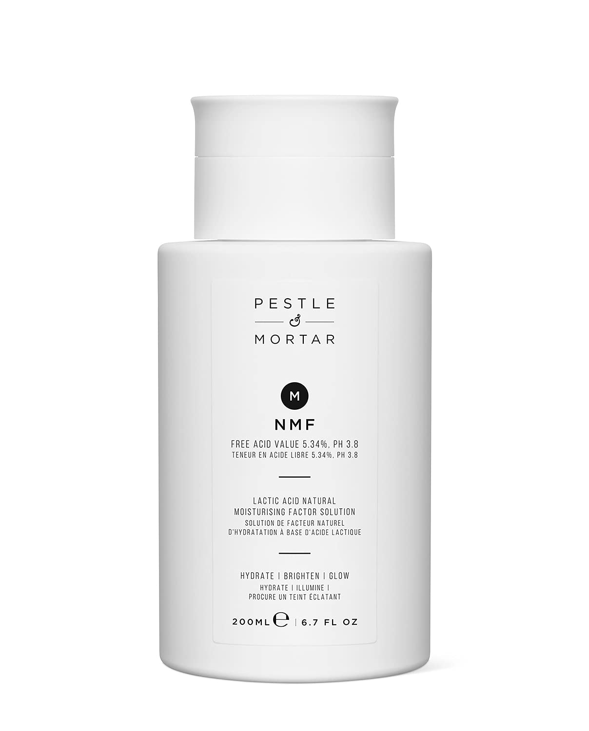Pestle & Mortar NMF 5.34% Lactic Acid Facial Toner, Pore Minimizer & Hydrating Face Exfoliator, Alcohol free & Cruelty-Free 200ml