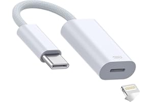 Fidioto USB C Male to Lightning Female Cable,Lightning to USB C Adapter Converter for Audio,Data&Charging,Compatible with iPhone 16/15 Series,iPad Pro,MacBook Pro,iMac and More USB-C Port Devices