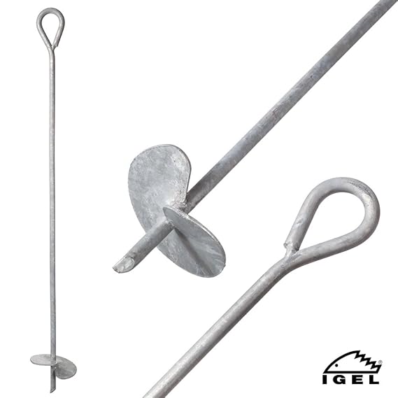IGEL Massiver Erschraubanker für Slacklines, 100cm Länge