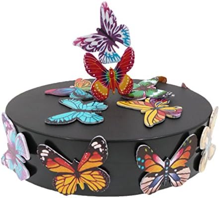EMESON Magnetic Sculpture Office Desk Distraction Decor Toy Stress Reliever Stocking Stuffer Gift (Oval Base and 12pcs Butterflies)