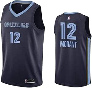 Ja Morant Kids Basketball Jersey, Grizzlies NO.12 Basketball Shirt Vest Top Summer Shorts Set 