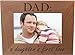 Dad: A Daughter's First Love 4x6 Inch Wood Picture Frame - Great Gift for Father's Day Birthday for Dad Grandpa Papa Husband