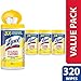 Lysol Disinfecting Wipes, Lemon & Lime Blossom, 320ct ,Packaging May Vary (Pack of 4), 4X80 primary