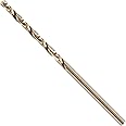 BOSCH CO2133B 1-Piece 3/32 in. x 2-1/4 in. Cobalt M42 Metal Drill Bit with Three-Flat Shank for Drilling Applications in Stainless Steel, Cast Iron, Titanium, Light-Gauge Metal, Aluminum