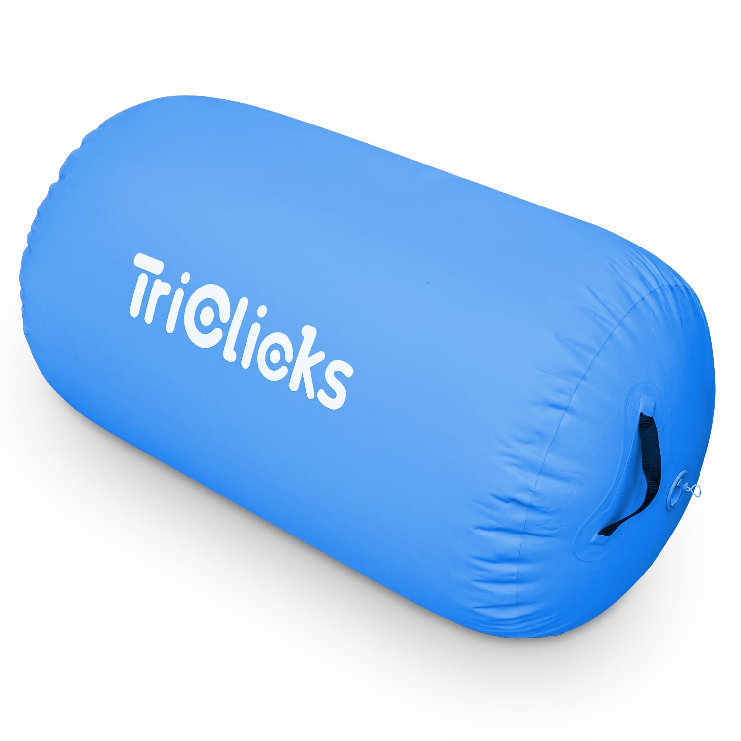 KIASTER Air Roller Inflatable Tumbling Gymnastics Mat Air Roll Barrel Tumble Track Back handspring Mat for Gymnastics Yoga Training Cheerleading Home Use (Blue, 80 x 50cm)