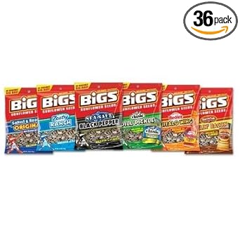 Bigs seed sunflower 6flvr dsp 36p (896887002981)