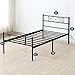 VECELO Metal Platform Bed Frame Mattress Foundation with Headboard & Footboard/Firm Support & Easy Set up Structure, Twin, Black