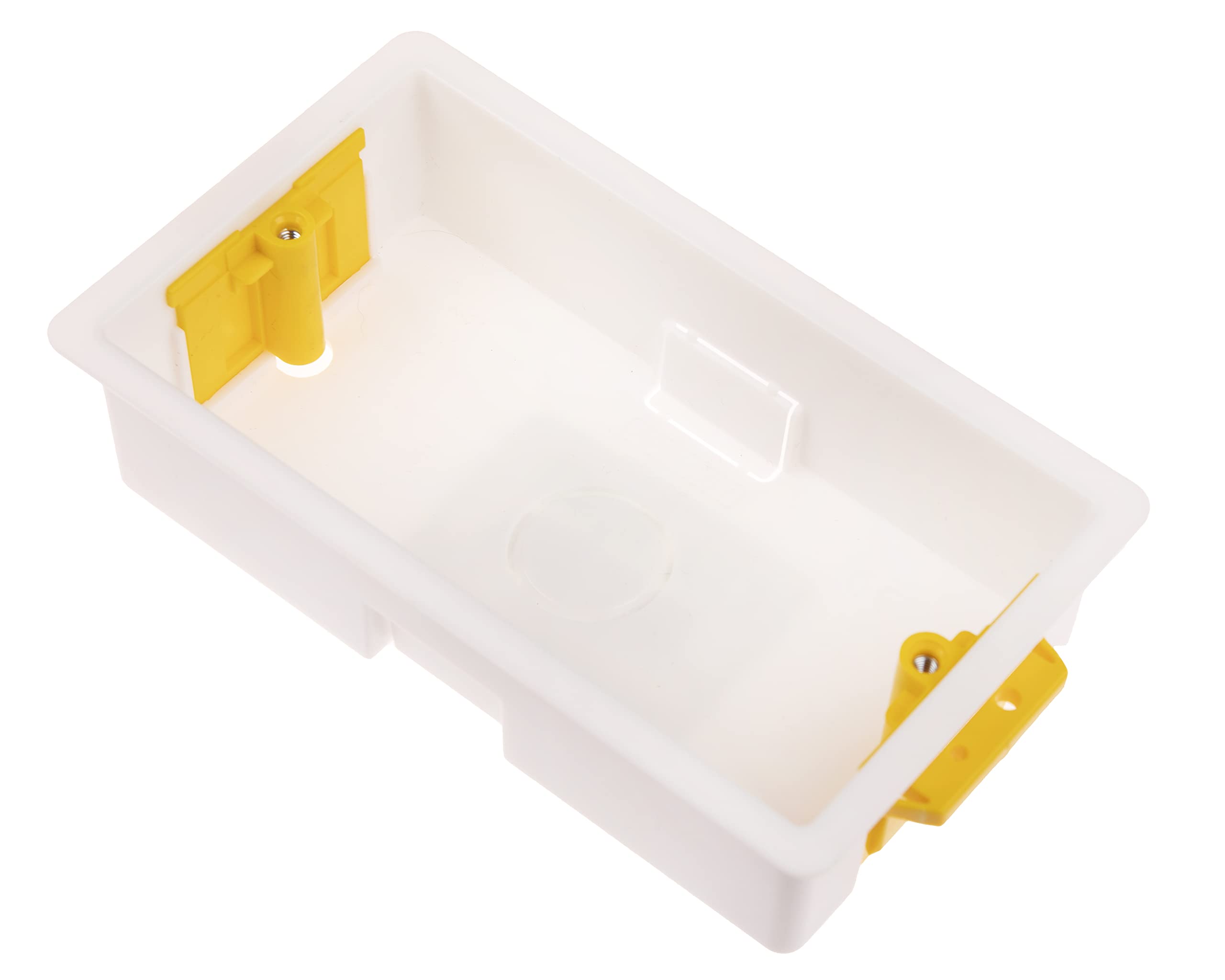 CDL Micro CDL-BB2 2 Gang Dry Lining Back Box/Pattress Box with Adjustable Lugs 35mm - White
