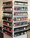 Sooyee 33-45 Bottles 3 Tier Clear Acrylic Shelf Nail Polish Rack Salon Hanging Wall Display Storage Rack,3 Layers Acrylic Floating Wall Mount Ledges Makeup Shelves (5MM Thickness)