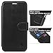 Galaxy S6 Edge Case, SHIELDON 2 in 1 Galaxy S6 Edge Wallet Case Folio Flip Genuine Leather Case Magnetic Closure Slim Back Cover with Card Holder for Samsung Galaxy S6 Edge, Black