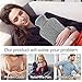 U UBEGOOD Hot Water Bottle with Knit Cover, Classic Transparent Hot Water Bag for Pain Relief, Staying Warm, Gift for Women and Girls (2 Liters, Blue/Gray)