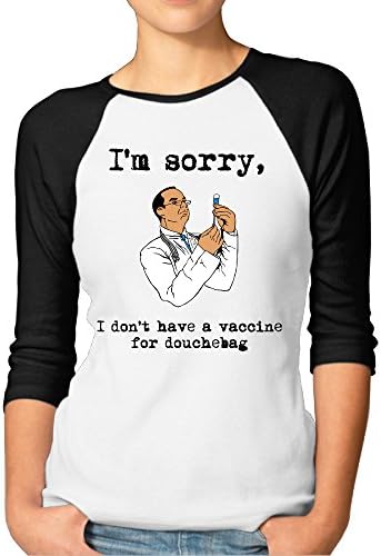 T Shirt Juniors T Shirt Joker Vaccine For Duchebag Woman's 3/4 Sleeve Tee-shirt