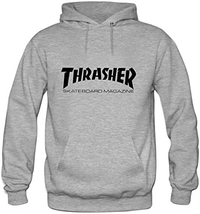 Womens Thrasher Hoody Sweatshirt XXL Grey