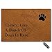 MsMr Entrance Doormat There's, Like A Bunch of Dogs in Here Indoor Outdoor Door Mat Non-Slip Doormat 23.6 by 15.7 Inch Machine Washable Non-Woven Fabric