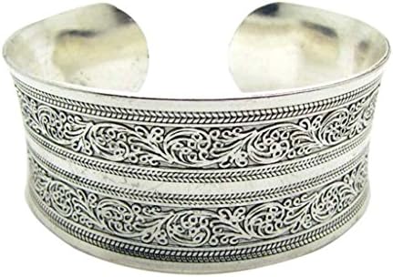 Creazrise Clearance! Unisex Retro Wide Bracelet Cuff Fashion Tibetan Tibet Totem Bangle