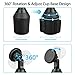 Linkstyle Car Cup Holder Magnetic Phone Mount, Cup Holder Magnetic Phone Car Mount Holder, Adjustable Cup Holder Mount Compatible with iPhone X/Xs Max/ 8 Plus, Samsung Galaxy S10/ S9 /S8/ Note 9