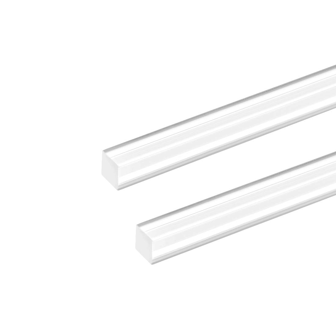 uxcell Acrylic Square Rod,8mmx8mmx20inch Clear Plastic Rod