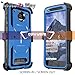 COVRWARE Aegis Series Case for Moto Z2 Play / Z2 Force with Built-in Screen Protector Heavy Duty Full-Body Rugged Holster Armor Case Belt Swivel Clip Kickstand, Blue