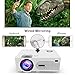 Projector (2019 Newest), 2400Lumen Mini Projector with 176″, 1080P Supported Full HD Video Projector, Works with HDMI, USB, VGA, AV for Home Theater, Movie, Video Game, Party, Outdoor Activitiesthumb 1