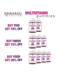 Multivitamin Gummies con Vitamina A, C, D3, E, B6, B12 y Zinc - Soporte natural para sistemas...