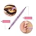 2 Pieces Retractable Eyebrow Lip Brush Soft Eyelash Makeup Brush Set With Cap Concealer Eyeliner Travel Cosmetic Brushes