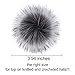 DIY 12pcs Faux Fox Fur Pom Pom Balls for Knitting Hat, Attachable Pompom Balls, Work Great with Knitting Loom