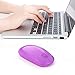 Jelly Comb 2.4G Slim Wireless Mouse with Nano Receiver, Less Noise, Portable Mobile Optical Mice for Notebook, PC, Laptop, Computer, MacBook MS001 (Fuchsia)