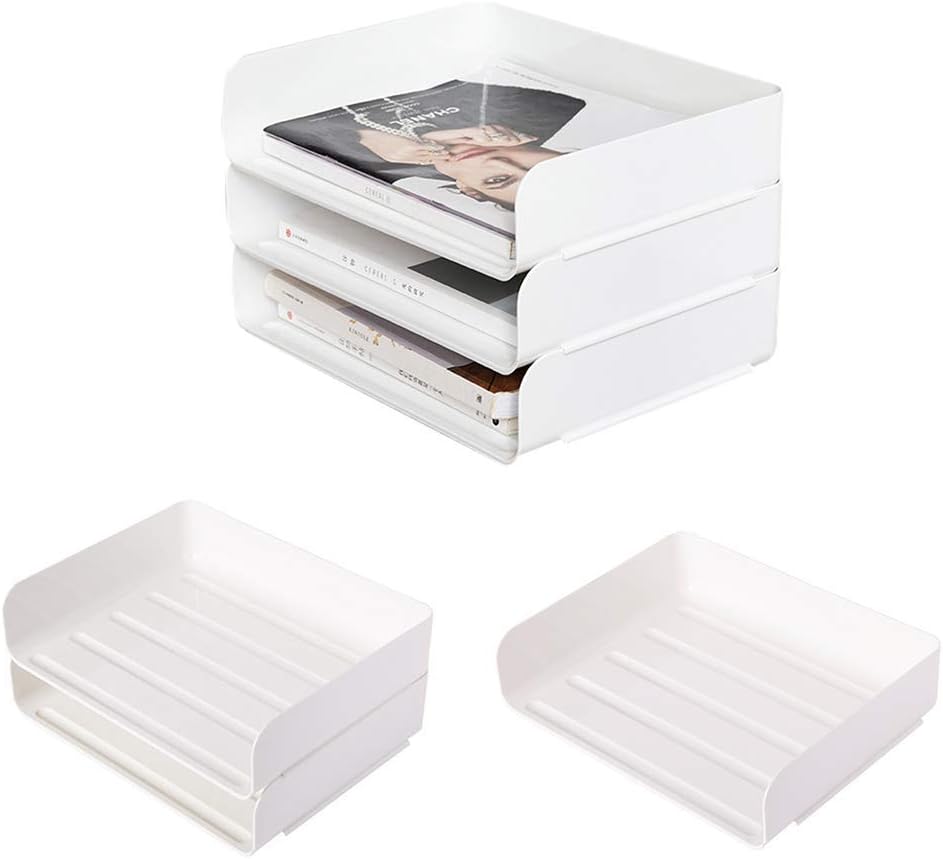 Delisouls Desk Organiser Stackable Desktop Storage Box Cosmetics