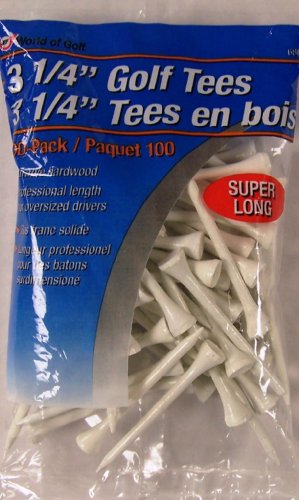 JEF WORLD OF GOLF Gifts and Gallery, Inc. 3 1/4-Inch Tee - 100 Pack