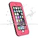 iPhone 6 Plus Waterproof Case, iThrough iPhone 6 Plus Waterproof Case, Dust Proof, Snow Proof, Shock Proof Case, Heavy Duty Protective Carrying Cover Case for iPhone 6 Plus (Pink)