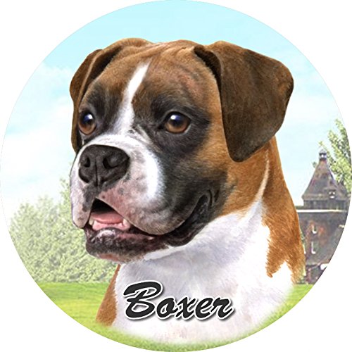 E&S Pets Uncropped Boxer Coaster, 3