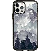 CASETiFY Impact Case for iPhone 12 / iPhone 12 Pro - Winter Tale Clear Case - Clear Black