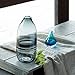 CASAMOTION Vases Hand Blown Art Glass Vase, Unique Ripple Design Centerpiece Vases for Table, Décor Gift Box, Grey, 15 Inch