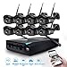 Security Camera Wireless, JOOAN 8 Channels H.264 NVR Full HD with 8 960p Wireless Security Camera Outdoor for Homes Motion Detection CCTV Surveillance Security System Digital Video Recorder