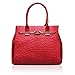 Hynes Victory Ostrich Top Handle Handbag (Red)