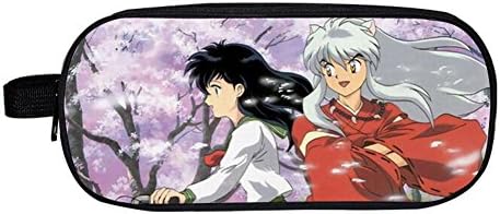 Anime Inuyasha Pencil Case Multi-layer Pen Bag/Pencil Case Zero Wallet Pencil Coin Bag (D)