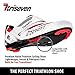TriSeven Premium Nylon Triathlon Cycling Shoes | Lightweight, Unisex & Fiberglass Sole