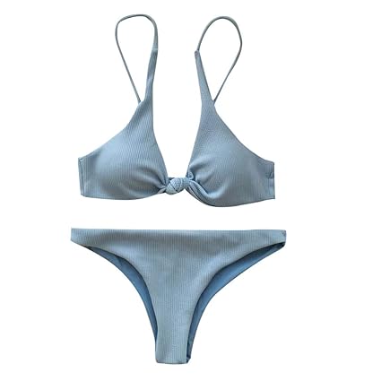 Kanpola Tankinis Set Damen Hohe Taille Bottoms und Triangle Tops Set Push up Bikinihosen Bikinioberteile Bademode Strandmode 