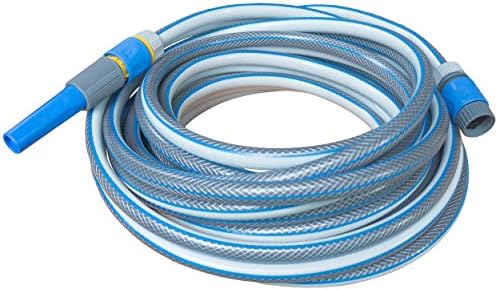 CRESTON Garden Hose (100 foot) with Nozzle Sprayer and Tap, Hose and Stop Connectors - Best Heavy Duty Braided Watering Hoses for Watering Lawn, Yard/Garden, Car Wash, Washing Pets, Home Cleaning