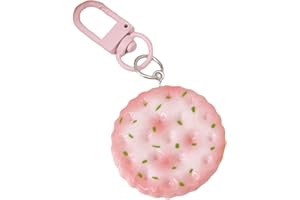 Lovely Bakery Inspired Keychain Accessory Detailed Cookie Collection Jewelry Novelty Biscuit Phone Accessory User Friendly