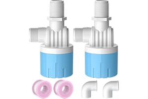 Cxztcl 1 Pack 3/4 Float Valve for Water Tank,Aquapulse Water Float Automatic Water Level Control Aqua Pluse Trough Blue Plastic Float Valve Switch for Pool,Pond,Livestock(Top inner)