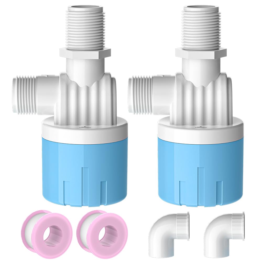 Photo 1 of Float Valve for Water Tank Automatic Water Trough Water Level Control Float Valve Aqua Pulse Trough Water Leveler (1pcs 3/4" top inner)