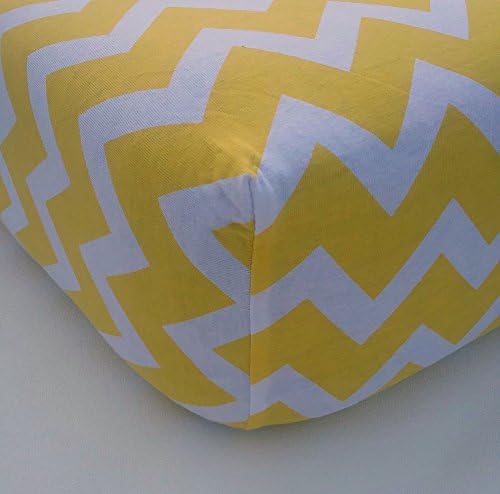 Twin Pack Premium Fitted Soft Crib Sheets All Cotton Jersey Knit Chevron Fits Standard Nursery Bedding Mattresses 52” x 28” x 9” for Babies and Toddlers perfect Baby Shower Gift