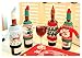 Vivian Christmas Bottle Cover Bag Knitted Wine Sweaters Cover Dress with Hat Set of 4 PCS