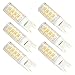Kakanuo G9 LED Bulb 40W Equivalent Warm White 3000K 360 Degree Omni Beam Angle Non-dimmable AC100V-265V 52X2835SMD(Pack of 6)
