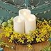 Luminara Remote Included Flameless Moving Wick Wax Candle 3.5 by 7 Inch Ivory with Timer