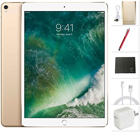 Apple iPad Pro 10.5 inch Wifi, 2017 model - 64GB Gold + USA Warehouses Accessories Bundle MQDX2LL/A