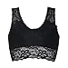 CAKYE Women's Lace Sleep Bra Yoga Bra (Large/ 38B/38C/38D, Black)