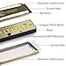 Vangoa Harmonica, 10 Hole 20 Tone Key of C Diatonic Harmonicas Mouth Organ with Case, User Manual and Cleaning Cloth for Professional Players Kids Beginners Adults, Gold